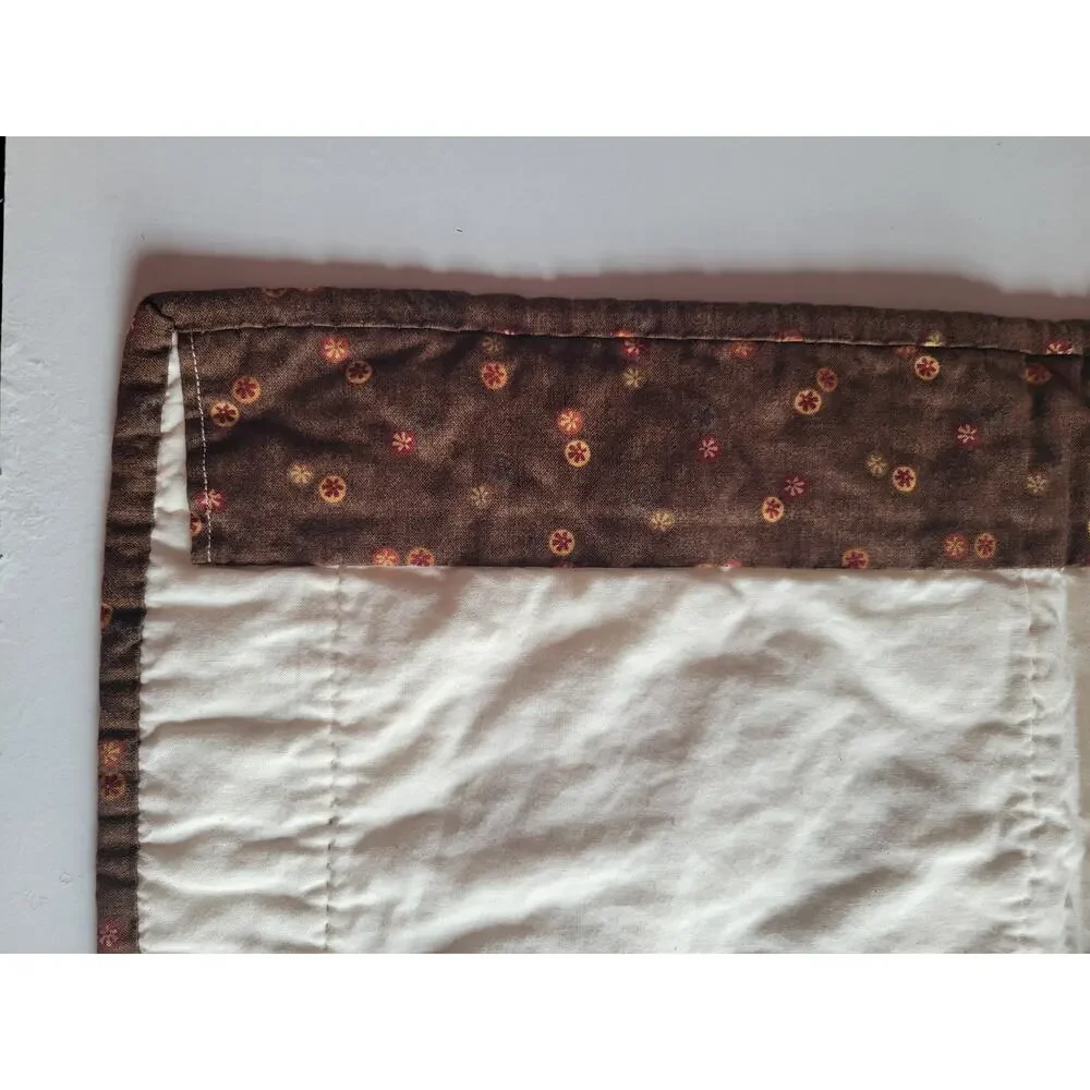 Embroidered Four Seasons Quilted Wall Hanging Handmade Winter Fall
